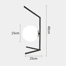 GobekUsa Glass Ball Table Lamp: Modern Nordic LED Desk Light