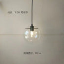 GobekUsa Glass Globe Chrome Pendant Light - Nordic Style Hanging Lamp
