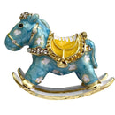 GobekUsa Crystal Animal Figurines Trinket Box Hand Painted Ring Holder Dresser Decor Wedding Gift