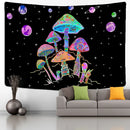GobekUsa Cartoon Planet Mushroom Tapestry Wall Hanging for Psychedelic Room Decor