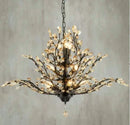 GobekUsa Crystal Chain Pendant Chandelier LED Lights for Indoor Decor