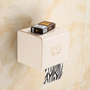 GobekUsa Black Carved Aluminum Bathroom Tissue Holder Toilet Paper Roll Rack