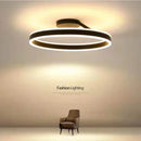 GobekUsa LED Ceiling Chandelier Dimmable for Bedroom Living Room Dining Minimalist Pendant Lighting