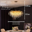 GobekUsa Crystal Water Drop Chandelier – Luxury Ceiling Light for Hotels, Restaurants, Villas