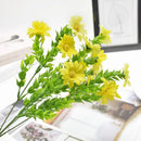 GobekUsa Daisy Bouquet Green Plant Synthetic Flowers Set for Home Decor & Weddings