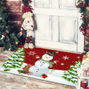 GobekUsa Christmas Snowman Non-slip Floor Mat