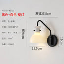 GobekUsa Bauhaus Glass LED Wall Lamp Iron Art Decor for Bedroom Living Room