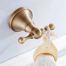 GobekUsa Bronze Bathroom Accessories Set: Towel Rack, Toilet Brush Holder, Soap Dish, Towel Shelf