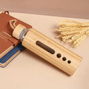 GobekUsa Bamboo Shell Glass Water Bottle Gym Drinkware Sports Drinking Bottle