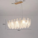 GobekUsa Crystal Feather Chandelier: Luxury Pendant for Home Decor & Designer Ceiling Fixture