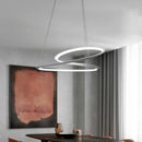GobekUsa Kepler Round LED Chandelier for Living Room Decor White Pendant Lamp