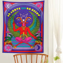 GobekUsa Baphomet Tarot Witchcraft Tapestry Wall Hanging Occult Home Decor