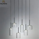 GobekUsa Glass Bottle Pendant Light: Spillray Industrial Decor Lighting for Restaurant and Bar