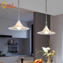 GobekUsa French Medieval LED Iron Art Glass Pendant Lights for Home Decor