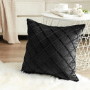GobekUsa Embroidered Lattice Cushion Cover Pleat - 45X45CM