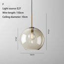 GobekUsa Industrial Retro LED Glass Pendant Light Chandelier for Kitchen Restaurant