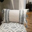 GobekUsa Bohemian Tufted Tassel Cushion Cover | Plush Embroidered Decorative Pillow for Sofa