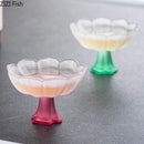 GobekUsa Lotus Flower Glass Tea Cups - Set of 2