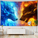 GobekUsa Boho Wildlife Tapestry Wall Hanging Psychedelic Home Decor