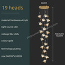 GobekUsa Butterfly Acrylic Chandelier Modern Ceiling Light Pendant Lamp for Living Room