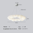 GobekUsa Cloud LED Chandelier Modern Nordic Ceiling Lamp Ring Lighting