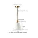 GobekUsa Beige Ceramic LED Pendant Lamp for Home and Commercial Spaces