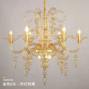 GobekUsa Baroque Black Candle Chandelier Pendant Lamp for Bedroom, Living Room & Restaurant