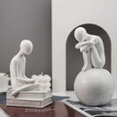 GobekUsa Abstract People Resin Statue Set for Modern Home Decor