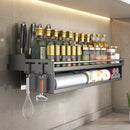 GobekUsa Kitchen Organizer Rack - Multi-Functional Wall-Mounted Spice & Utensil Storage