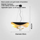 GobekUsa LED Saucer Ceiling Chandelier: Modern & Atmospheric Living Room Pendant Light