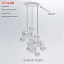 GobekUsa Glass Bubble Chandelier Customized Pendant Light for Living Room Atmosphere