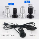 GobekUsa LED Spotlight 1W/3W DC5V Cabinet Shelf Showcase Ceiling Lights Switch