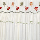 GobekUsa Lace Embroider Anti-Mosquito Net Door Curtains - Pleated Design for Light and Air Flow