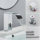 GobekUsa Automatic Sensor Waterfall Basin Faucet - Touchless Bathroom Sink Tap