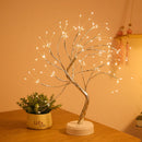 GobekUsa LED Starry Tree Table Lamp with Touch Switch - 36/108 LEDs, Fairy Night Light
