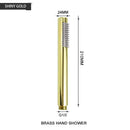 GobekUsa Brass Handheld Shower Head in Brushed Golden Finish