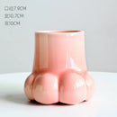 GobekUsa Cute Cartoon Cat Claw Ceramic Vase Home Decoration