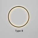 GobekUsa Circular Wall Lamp LED Lighting for Bedroom Living Room Atmosphere
