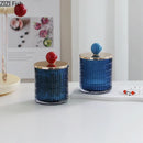 GobekUsa Glass Tea Canister Storage Jar with Ceramic Ball Lid