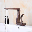 GobekUsa Gold Basin Faucet: Modern Brass Bathroom Mixer Tap for Hot/Cold Water