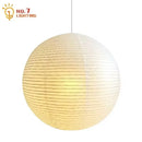 GobekUsa Japanese Wabi Sabi Pendant Light LED E27 Noguchi Akari Rice Paper Ceiling Hanging
