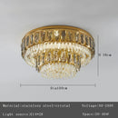 GobekUsa Crystal Round Ceiling Chandelier for Modern Room Decor, Luxury Lamps - 2025 Lumens