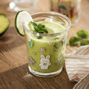 GobekUsa Cute Four-color Bear Rabbit Glass Tea Coffee Cup