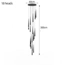 GobekUsa LED Chandelier: Modern, Dimmable Ceiling Light for Living Room, Kitchen, Staircase