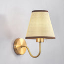 GobekUsa Cloth LED Wall Lamp, Modern Bedroom Bedside Sconce Light Luminaire