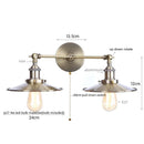 GobekUsa Dual Head LED Wall Light Pink Industrial Bedside Lamp