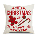 GobekUsa Christmas Elk Letter Pillowcase 45x45cm for Living Room