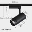 GobekUsa Adjustable Focus Industrial Black Track Spotlights