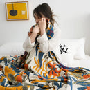GobekUsa Cotton Summer Throw Blanket – Breathable & Soft Nordic Quilt