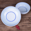 GobekUsa Blue and White Ceramic Noodle Bowl - Chinese Style Porcelain Tableware